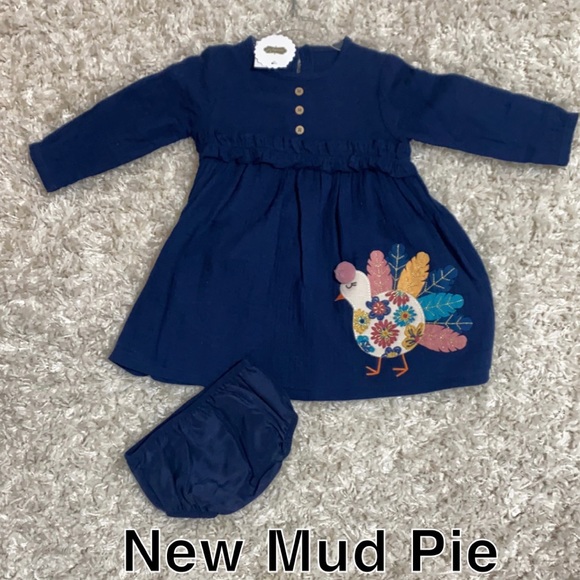Mud Pie Other - NEW Mud Pie 9-12 mos. Thanksgiving dress